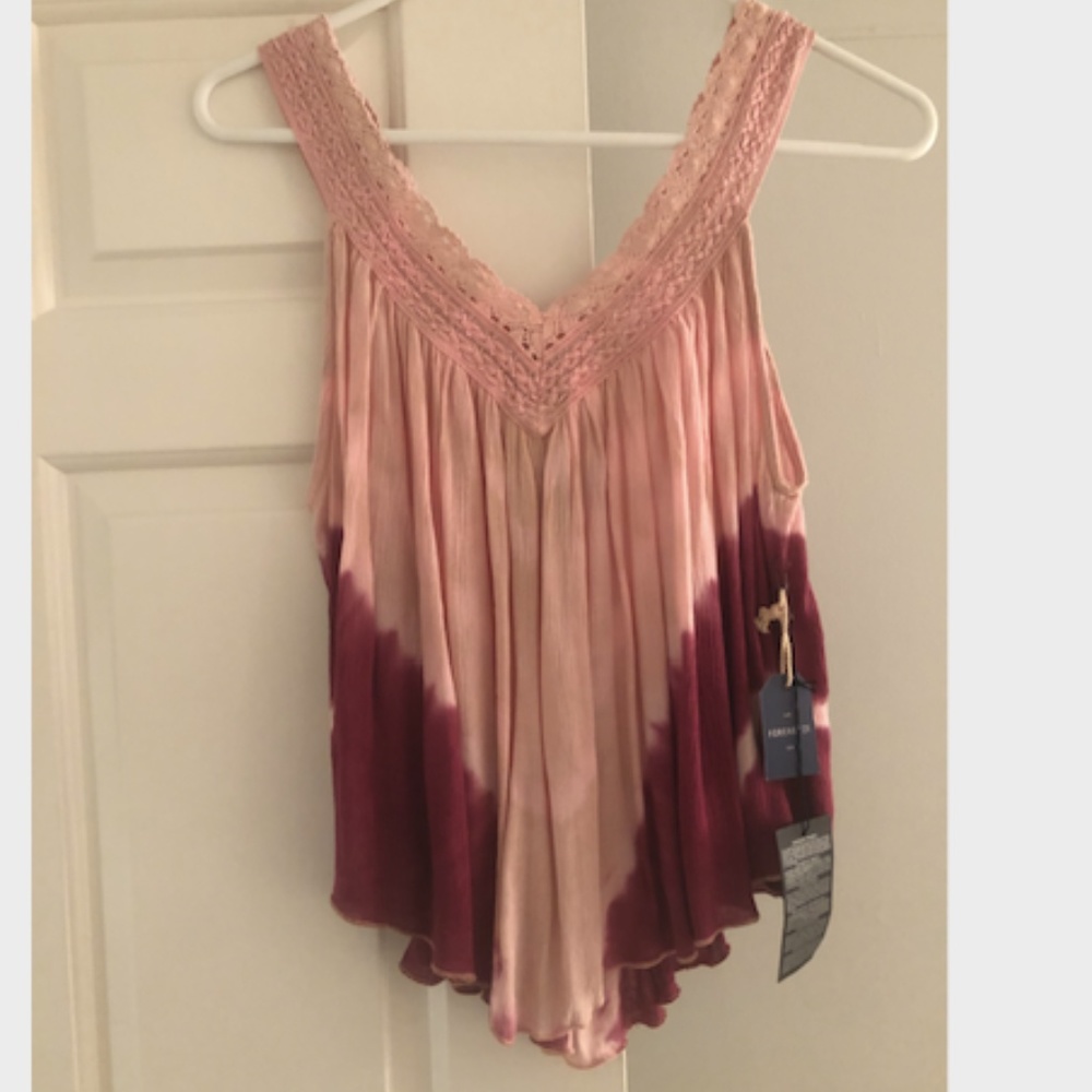 NWT Pink / Purple Tie-Dye festival top